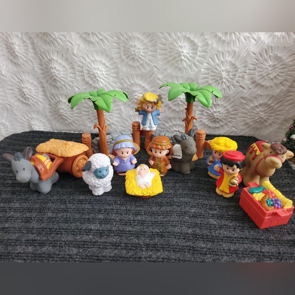 Fisher Price Little People Nativity Set 16pc with Stable